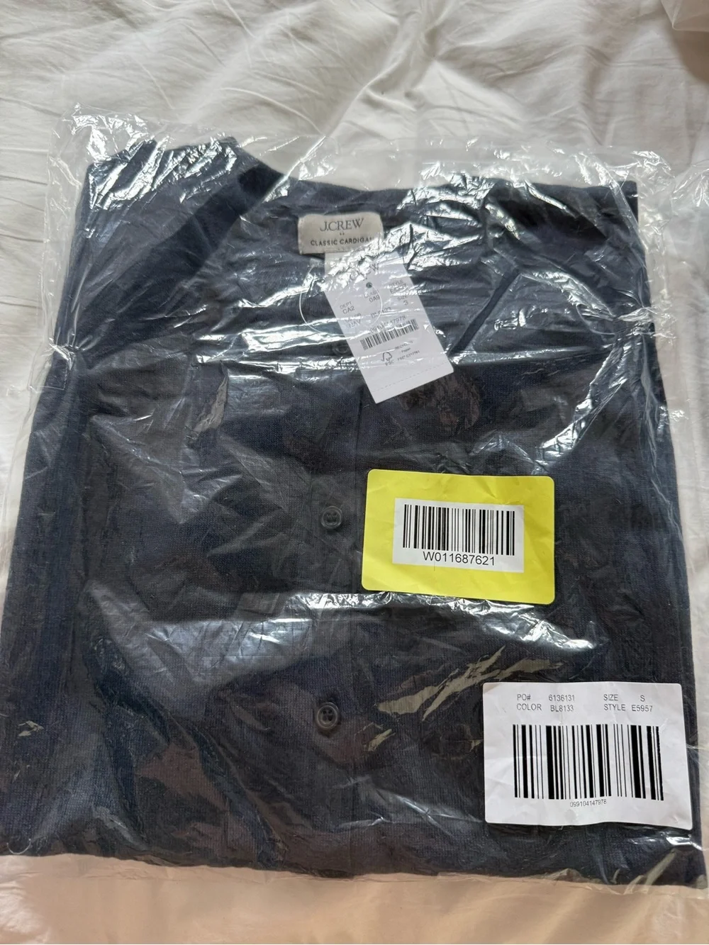 J.Crew Factory Classic Cardigan - Navy Blue Size small.